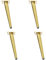 4 Pieds de Meubles Pieds de table inclinables en Métal Pieds de Support Pieds de Canapé Pieds d'armoire Pieds de,Accessoires de meubles de quincaillerie,d'or(10cm)