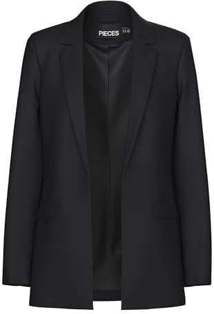 PIECES PCBOZZY LS Loose Blazer Noos BC, Noir, XS Femme