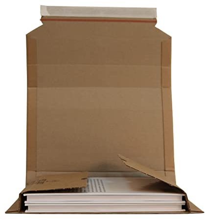 50 Stück LP Schallplatten Versandkarton für 1-25 Vinyl 12 Wickelverpackung für Schallplatten 320 x 320 x 10-80 mm dimapax