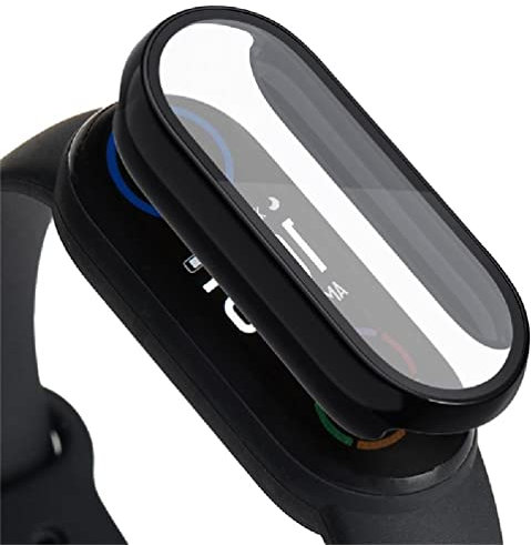 Película 3D+Funda de PC Dura Para Xiaomi Mi Band 6 5 4 3 Smart Watchband Mi4 Mi3 Protector de Pantalla Completa para Miband 6 5 Funda Protectora Cubierta Su
