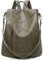 Damen Rucksack Diebstahlschutz aus PU Leder Weicher, Lässig Tasche Lederrucksack mit Schultergurt als Umhängetasche, Niedlich Elegant Backpack Große Mode Bag für Arbeit Schule Reise