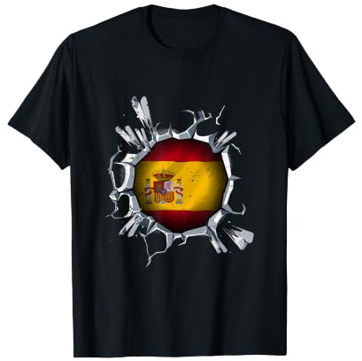 Bandera de Estados Unidos España en el interior | Orgulloso patrimonio Camiseta