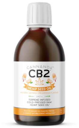 CB2 Organic Hemp Seed Oil - 240ml - Orange Flavour