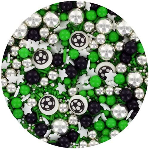 Purple Cupcakes Sprinkles Mix - FOOTBALL MANIA - Cake and Cupcake Sprinkles for Birthdays, Weddings and all occassions