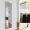 Rechteckiger Ganzkörper Standspiegel schmal 50x150cm, eingefasst im edlen goldenem Aluminium Rahmen - kristallklare Spiegelung mit High-Definition-Glas - für Schlafzimmer, Bad, Flur, Wohnzimmer