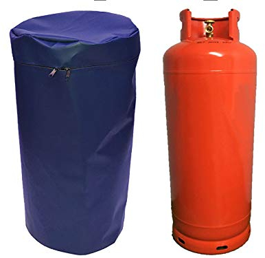 BAGS 4 EVERYTHING INSULATED 47KG GAS BOTTLE COVER IN WATERPROOF FLAME RETARDANT MATERIAL (Blue)