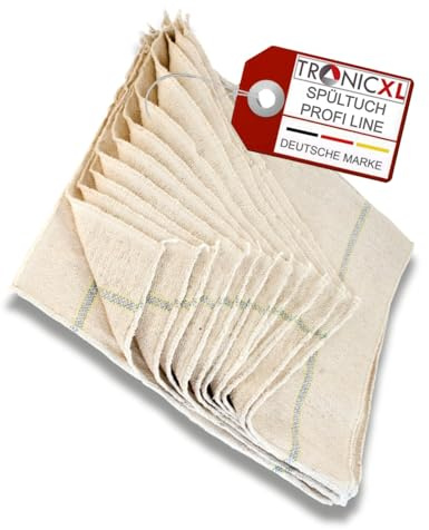 TronicXL 12 Stück Gastro Profi Spültuch Spültücher 40 x 40 Schwamm Tuch Tücher Spülen Putzen