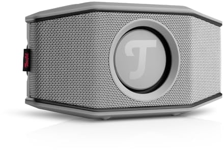 Teufel ROCKSTER GO 2 Bluetooth Speaker - Tragbarer Lautsprecher für draußen, mit Langer Akkulaufzeit (28 h), Wasserdicht IP67, Wireless Musikstreaming, USB Soundcard, Outdoor - grau