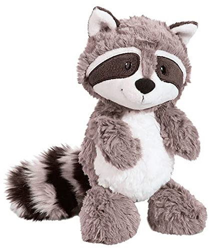 PEAJPBS Waschbär Plüschtier Kuscheltier, Flauschiges Stofftier zum Kuscheln & Spielen - Plüsch Weiches Kissen Waschbär Aminal, Lustiges Geschenk für Kinder 28cm