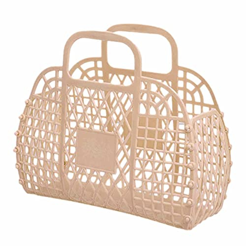 Idezek Jelly Bags für Mädchen | Netz-Strandtasche für Mädchen | Wiederverwendbarer Geschenkkorb | Tragbare und waschbare Jelly Bags | -Einkaufstasche aus Netzstoff zur Aufbewahrung Geschenkspielzeug