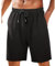 Cord Herren Sport Freizeit Einfarbig Schwarz Einlagige Shorts Für Männer Cargo Lederhose Herren (Black, XXL)