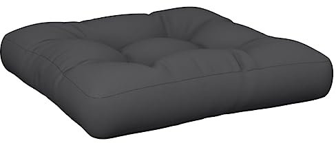 vidaXL Palettenkissen, Palettenpolster für Europaletten, Palettensofa Kissen Indoor Outdoor, Palettenauflage Sitzkissen, Schwarz Stoff