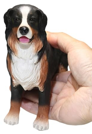 TALKLEK Realistische Harz Berner Sennenhund Statue Hund Gedenkgeschenke Hund Figuren Sammlerstück Berner Sennenhund Statue Figur Skulptur Geschenke für Hundeliebhaber (L:18.0cm x B:6.7cm x H:14.3cm)