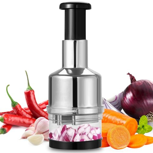 Picador De Verduras,Picador De Alimentos De Mano, Procesador Manual De Alimentos, Vegetable Garlic Food Onion Chopper Para Triturar Ajo, Cebolla, Jengibre Frutas Secos