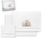 Interbaby - Bettwäsche-Set für Kinderbett, 60 x 120 cm, 100% Polyester, warm, inklusive Spannbettlaken, Bettbezug und Kissenbezug, ideal für den Winter, Giraffe Elefant Weiß/Beige