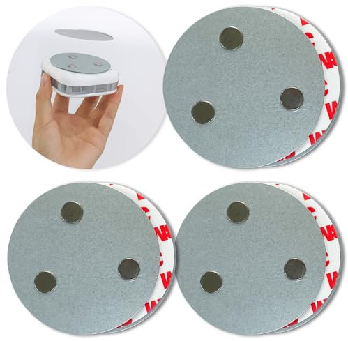 Rauchmelder Magnethalter 3 Stück Selbstklebende Magnethalterung für Sicherheitsmelder Ø 70mm schnelle sichere Montage ohne Bohren für alle Feuermelder und Rauchwarnmelder magnetische Aufhängung