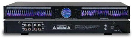 LHQYA Professional Graphic Equalizer, 22 Bands Digital Equalizer, High/mid/bass Independent Adjustment Functions, 10 Preset Modes, for Recording Studios