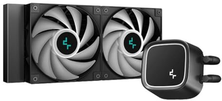 Qichill Computer CPU Radiator LS520 SE Digital 240mm CPU AIO Liquid Cooler with 4th Gen Dual-Chamber Pump, ARGB Fans