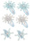 FOMIYES Haarspangen-set 6er-pack Schneeflocken-design Haarspangen Für Mädchen Süße Und Stylische Accessoires
