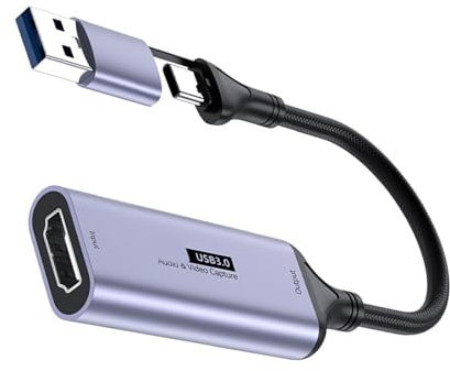 Psdndeww USB Video Erfasst Karten Digitale USB+Typ C Zu HDTV Video Record Erfasst Geräte Video Rabber Für PC Laptop
