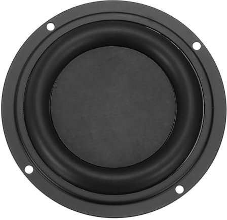 sourcing map 1 Pcs Passive Radiator 4 Inch Round Woofer Vibrating Membrane, Rubber Vibration Diaphragm Plate Subwoofer for Bass Speaker Replacement, DIY