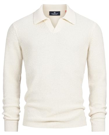 KRONSTADT Herren KSCrombie Strickpullover aus 70% Wolle mit Polokragen | Zeitloser Herrenpullover mit Polokragen, Strickpullover, Sweater, Freizeitpullover, Strickoberteil, Basic Pullover für Männer
