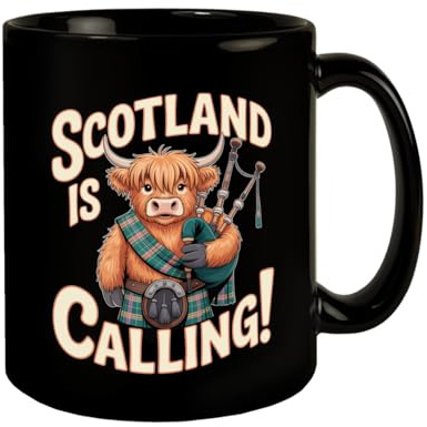 speecheese Tasse Scotland is calling mit Highland-Kuh-Motiv lustige | für Schottland-Fans