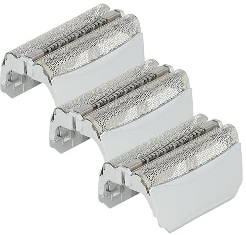 vhbw 3x Doppelscherfolie Ersatz für Braun 51S | 51B für Elektrorasierer + Rahmen, silber
