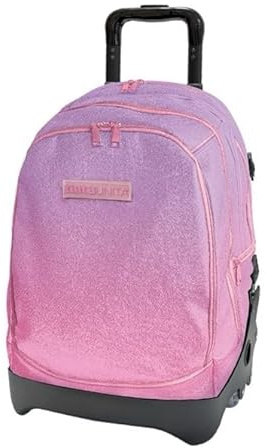 Tinta Unita TINTAUNITA by POOLOVER Trolley Zaino Scuola con Carrello Amovibile Dream Cross Glamour rosa/viola Sganciabile Nuove Ruote Sali Scale