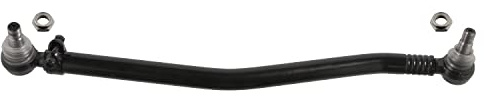 febi bilstein 24117 Lenkstange mit Sicherungsmuttern, vom Lenkgetriebe zur 1. Vorderachse, 1 Stück