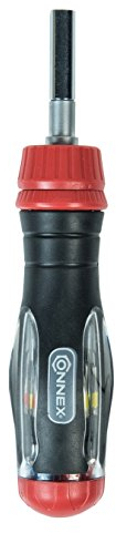 Connex Teleskop Ratschenschraubendreher, COXB364013 Blau,gelb