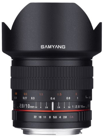 Samyang – Objetivo de 10 mm F2.8 ED como NCS CS Ultra Gran Angular Lente para Pentax K y Samsung K para cámaras réflex Digitales (sy10 m-p)