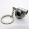 LED-Mafia Schlüsselanhänger Turbo Turbolader Metall Auto Boost Anhänger Schlüsselring Etui Schlüssel (Turbo chrom gebürstet)