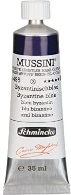 Schmincke - MUSSINI®, finest artist's resin oil colors, Byzantine blue - 35 ml