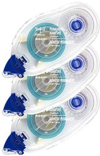 Tombow 0.33 x 39-inch Permanent Mono Adhesive Refill Value Pack for Use in 62106, Transparent