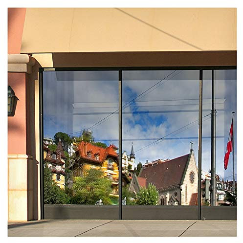 BDF S15 Window Film Daytime Privacy and Heat Control Mirror Silver 15 (Dark) (36in x 12ft)