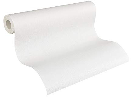 A.S. Création 248510 2485-10 Non-Woven Wallpaper 10.05 m x 0.53 m White Made in Germany