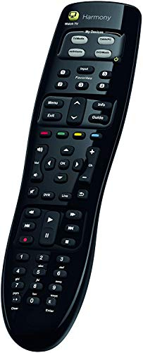 Logitech HARMONY 350 Universalfernbedienung, Ersetzt bis zu 8 Fernbedienungen, Unterstützt mehr als 270.000 Geräte, TV, DVR, Blu-ray-Player, Soundsystem und weitere Geräte - Schwarz