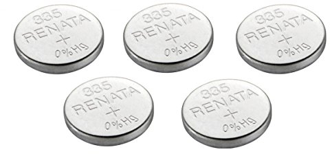 Renata 5x 335 Or SR512SW Watch Battery Swiss Made Silver Oxide 1.5 V Also SB-AB, 280-68, V335, 622