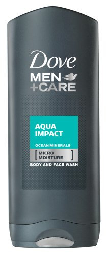 Dove for Men Plus Care Aqua Impact Lot de 3 nettoyants pour le corps et le visage 400 ml