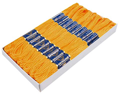 24 Docken Stickgarn je ca. 8m / Sticktwist 100% Baumwolle Stickerei verschiedene Farbwahl, Farbe :1272 orange