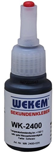 Wekem WK-2400-050 Sekundenkleber hochviskos/dickflüssig schwarz 50 g