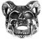 PAMTIER Herren Ziege Horn Schädel Ring Edelstahl Jahrgang Gothic Teufel Biker Band Größe 70 (22.3)