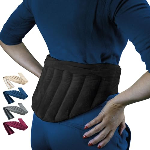 Vivezen - Ceinture lombaire chauffante avec bandes auto-agrippantes réglable taille 36 à 54-4 coloris