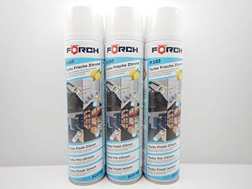 FORCH Turbo FRISCHE Zitrone GERUCHSVERNICHTER LUFTERFRISCHER RAUMSPRAY (3)