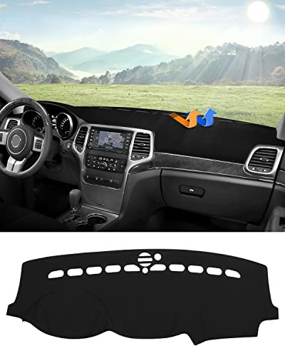Cartist Grand Cherokee Armaturenbrett-Matte, rutschfeste Armaturenbrett-Matte, Schutz vor Blendung, für Jeep Grand Cherokee 2011 2012 2013 2014 2015 2016 2017 2018 2019 2020