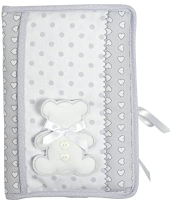 FILET - Bolsa para Pañales y Toallitas, Organizador Porta Pañales y Toallitas para Bolso Portátil, con Apertura a Libreto, Idea Regalo para Futuros Padres, 100% Made in Italy, Color Gris