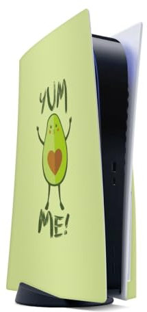 DeinDesign Autocollant Compatible avec Sony Playstation 5 Disc Edition Sticker Film Autocollant Avocat Vert Manger