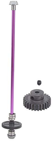 RC Getriebe Antriebswelle, 1/12 RC Antriebswelle RC Metall Antriebswelle mit Zahnrad/Schraube für WLtoys 124018