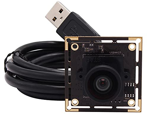 Svpro 4K USB Camera Module Ultra HD Mini USB Camera Board con 110 Degree Lens Wide Angle senza distorsione, Industrial CMOS Camera con IMX415 Sensor USB2.0 Raspberry Pi Camera Module